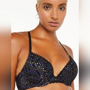 NWT Savage X Fenty Disco Lace Pushup Bra 34C
